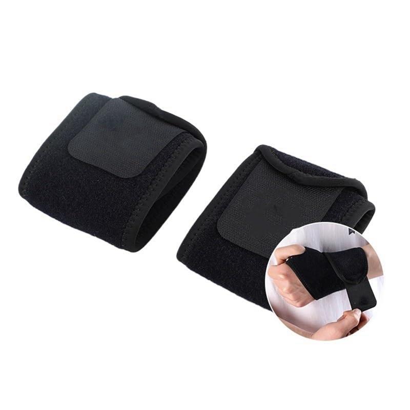 1 пара спортивных напульсников для фитнеса, защита запястий, накладки на запястья, черные