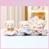 Cute Teddy Bear Plush Stuffed Animal With Pp Cotton Fill Keychain Gift Girls For