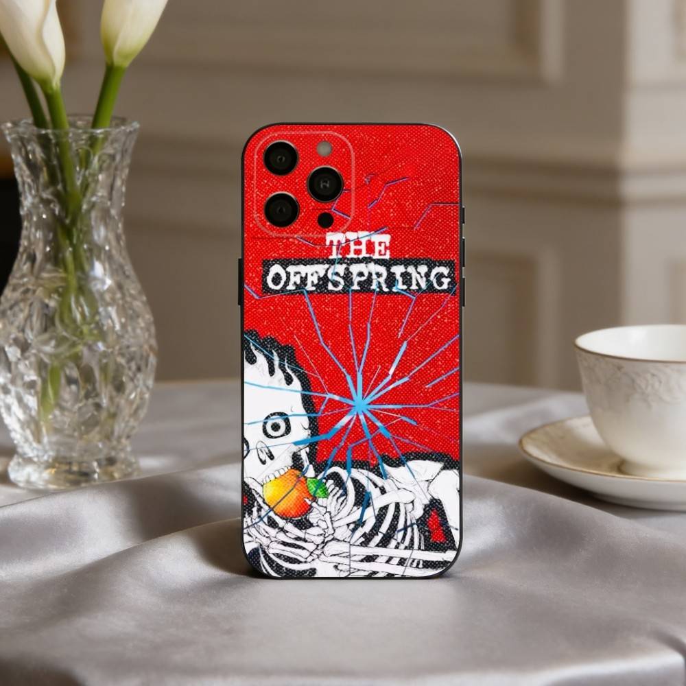 Punk T-The O-Offspring Band Phone Case For iPhone 17pro, 16,15,14,13,12,11 X XR Plus,Others Soft Black Cover