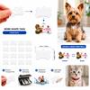 50Pcs Aluminium Metal Dog Tag Blank Sublimation Keyring Accessories Bone Pendant Charm
