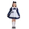 Children's Clothing Blue Alice Maid Dress Princess Dress Girls Pastoral Farm Dress Performance Dress