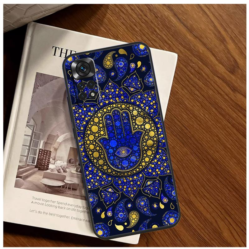 Hamsa Hand of Fatima Case For Xiaomi Redmi 12 12C 13C 10C 9C Redmi Note 13 12 9 10 11 Pro 9S 10S 11S 12S Cover