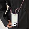 Crossbody Lanyard Transparent Phone Case  For iPhone 14 13 12 11 Pro Max 14 Plus XS Max XR X 6 6s 7 8 Plus Acrylic Hard Shockproof Cover