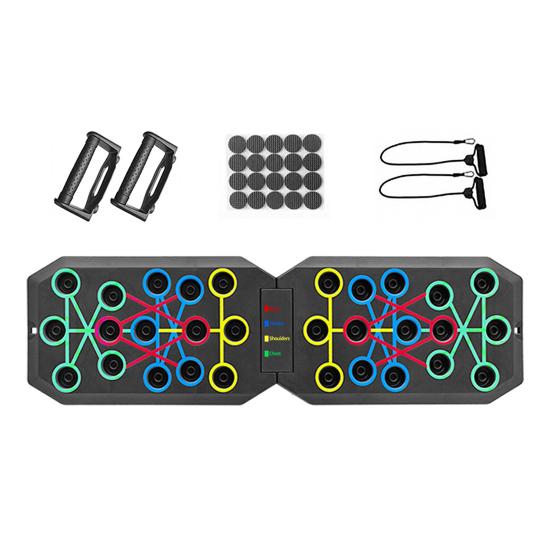 Складная доска для отжиманий с противоскользящими ручками, умный счетчик, прочная несущая штанга для отжиманий, оборудование для тренировки мышц живота