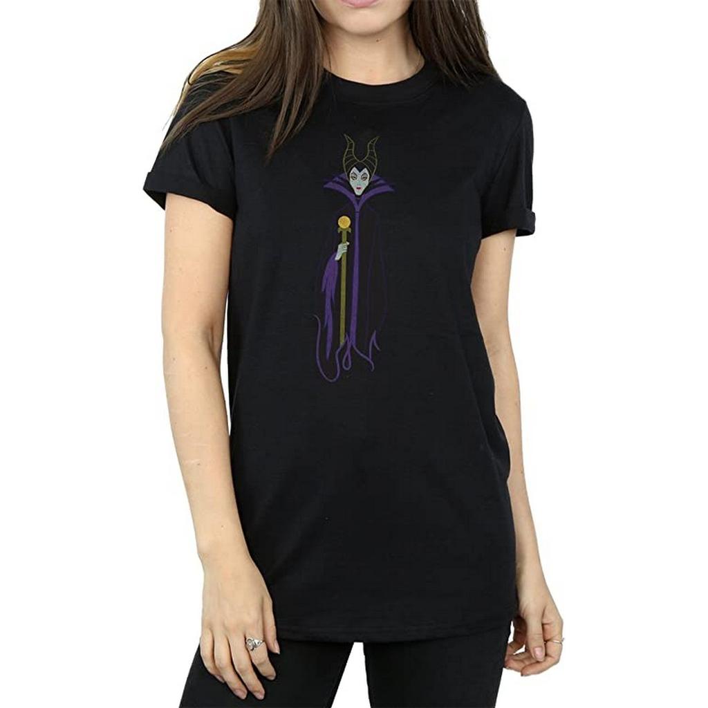Sleeping Beauty Womens/Ladies Classic Maleficent Cotton Boyfriend T-Shirt