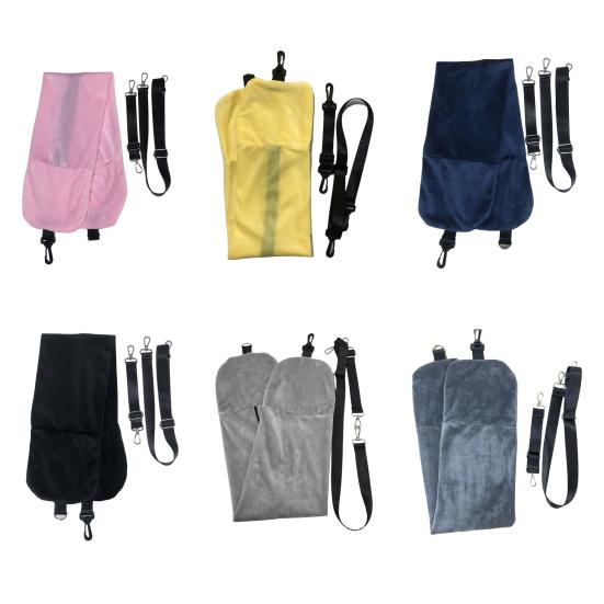 Набивная дорожная подушка, упаковываемая, наполняемая одеждой, сумка для хранения, портативная мягкая бархатная наволочка, дорожные принадлежности для самолета