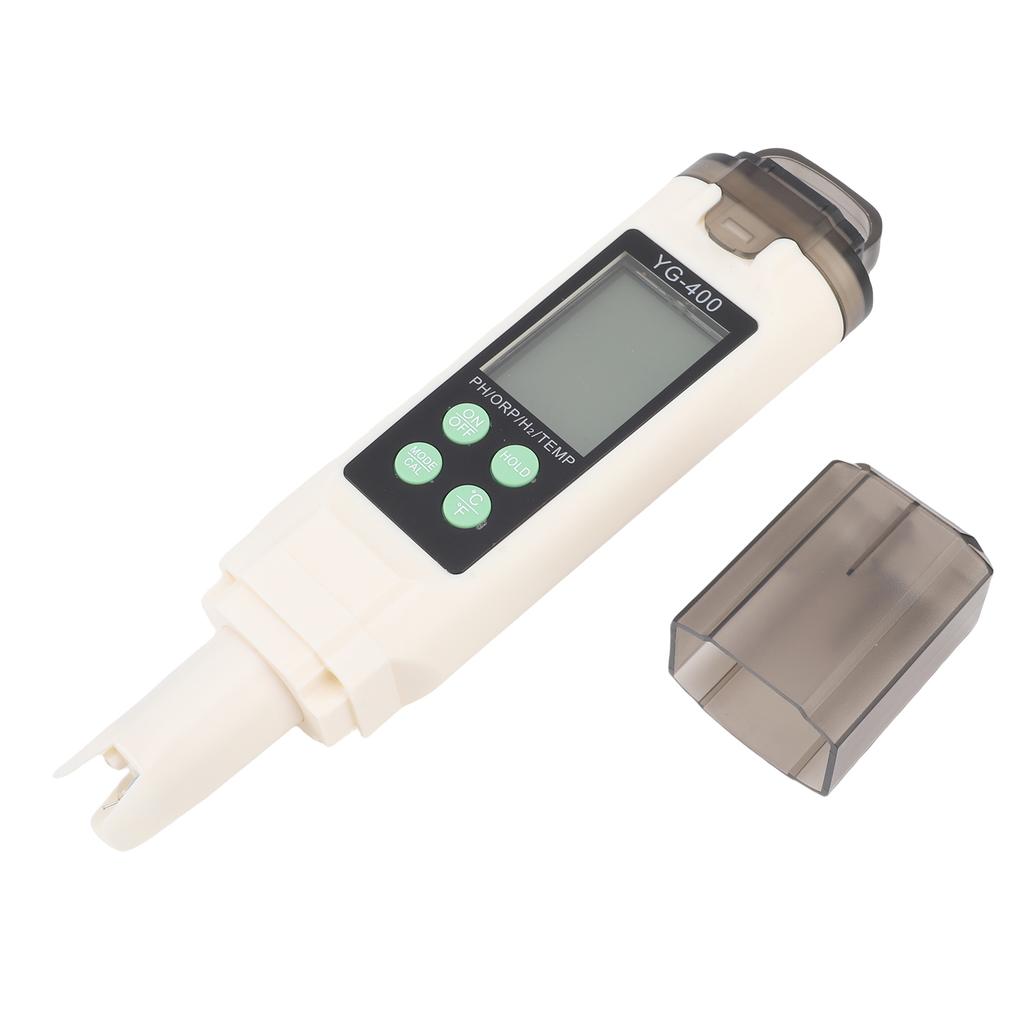 ORP H2 PH Temp Meter High Sensitivity Backlit LCD Display Hydrogen Water Tester for Pool Fish Tank Drinking Water