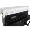 Micopuella Lace Upright Piano Cover, Approx. 200 X 90 Cm, Floral Top Cover (White)