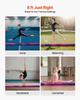 8FT Folding Balance Beam for Kids, 136.1KG Stable Support Gymnastics Floor Beam with Non-Slip Mat, Wood-Core Gymnastics Training Equipment with