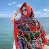 Scarf Women Winter Warm Scarves Vintage Bohemian Ethnic Style Art Shawl Wrap Beach Towel Tassels