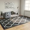 VidaXL Washable Rug Black and White 190x300 Cm Non-slip 136607