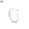 1/6pcs Acrylic Fridge Magnetic Picture Frame Magnetic Transparent Phots for Fridge Locker and Wall Decoration