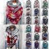 Women  Christmas Printed  Vintage Printing Scarf Fashion Multi-Purpose Shawl Scarf