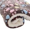 Pet Dog Cat Star Paws Bed Mat Soft Fleece Blanket Warm Sleeping Cushion Mattress