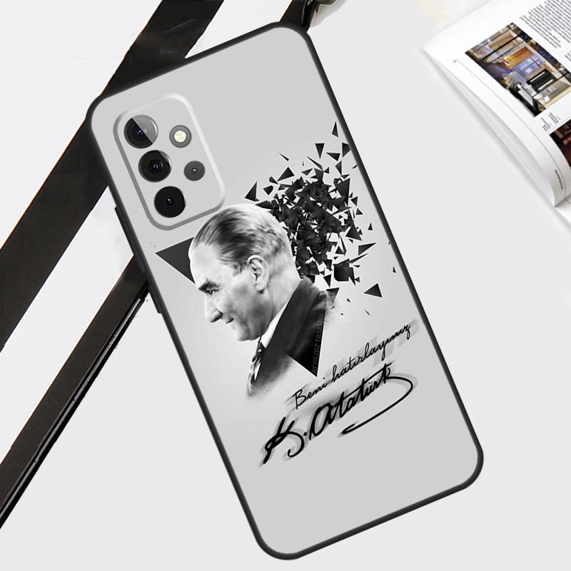 Кейс Мустафа Кемаль Ататюрк Для Samsung Galaxy A12 A22 A32 A52 A56 A36 A26 A16 A06 A54 A34 A14 A13 A53 A15 A35 A55