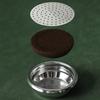 MHW-3BOMBER 53mm Espresso Filter Thickness 0.8mm Filtration Definition 2pc Reusable for Portafilter Basket Double-Espresso Pack Screen 304 Stainless