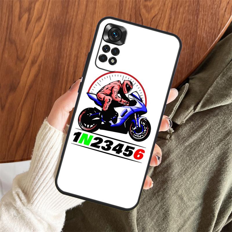 1N23456 Мотоциклетный Чехол Для Xiaomi Redmi Note 14 Pro 13 12 11 10 15 Pro Plus Redmi 15 C 13 10C 12C 13C 14C Чехол