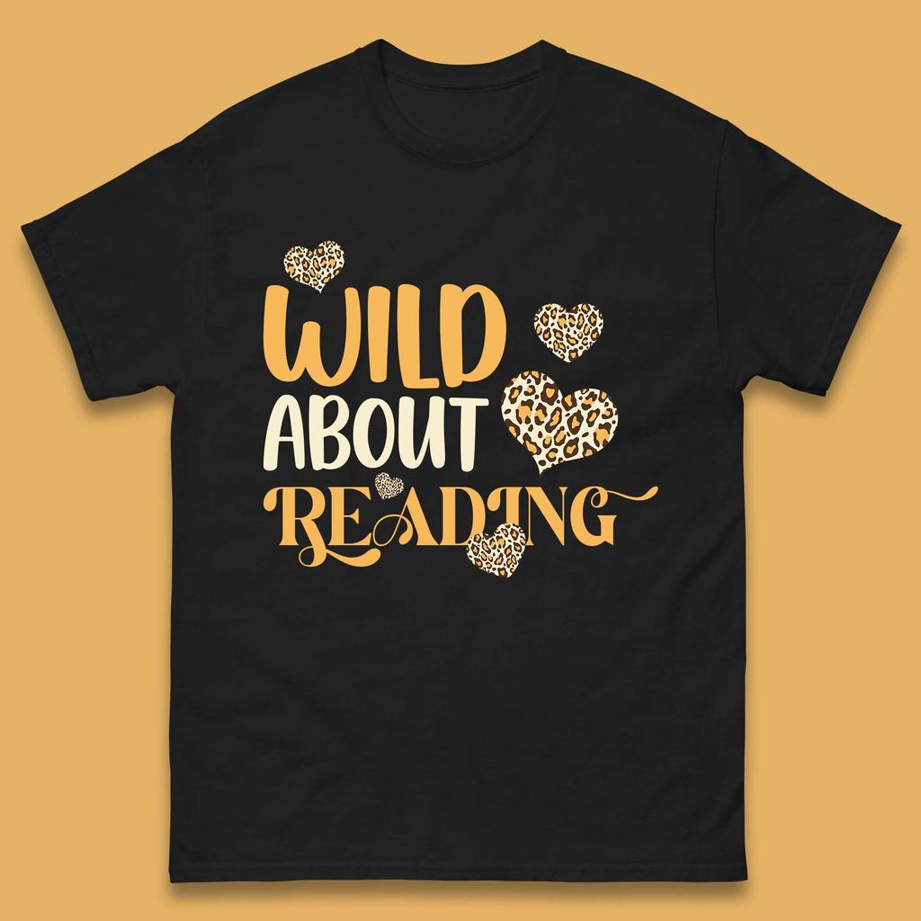 Wild About Reading T-Shirt Womens Tops Tees