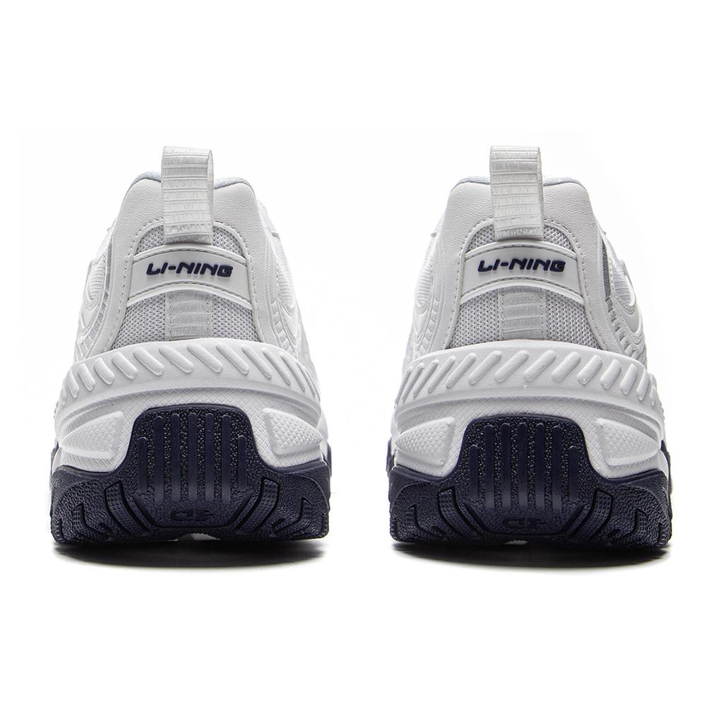 Li Ning Коричневый Сахар Нескользящие, Износостойкие, Дышащие, Увеличивающие Рост Низкие Повседневные Кроссовки Мужские Белые AGCV127-3