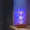 LED Lamps 3D Bear Night Light USB Dimmable Projector Colorful Atmosphere Desktop Bedroom Table Decora Lighting Gift