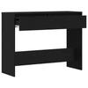 Console Table Black Oak Effect 100 x 35 x 76.5 cm