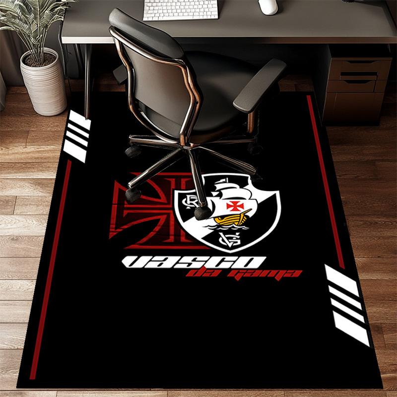 Vasco Football Club Printed Office Carpet Chair Cushion Entryway Rug, Rugs for Living Room, Bedroom Christmas gifts