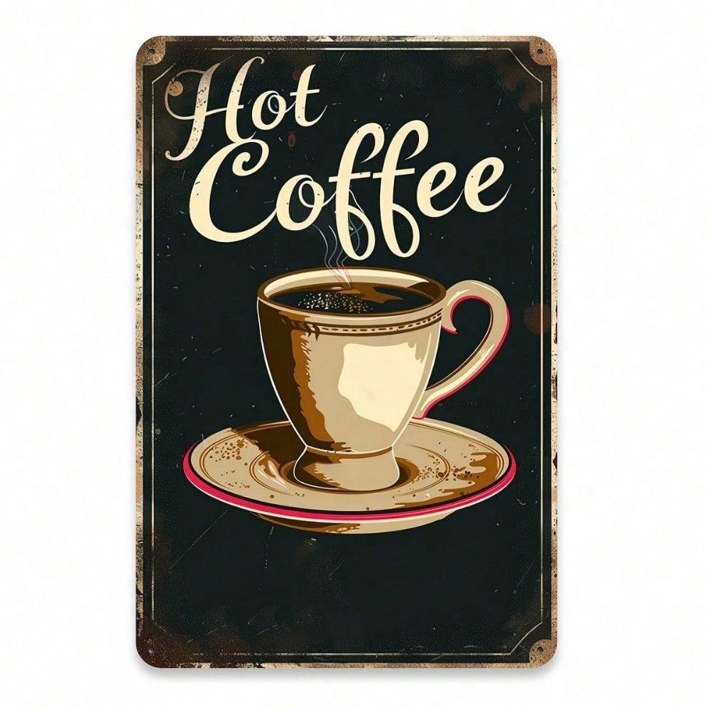 VibesDecor Vintage Metal Tin Sign Retro Wall Art for Home Bar Kitchen 8x12 Inch