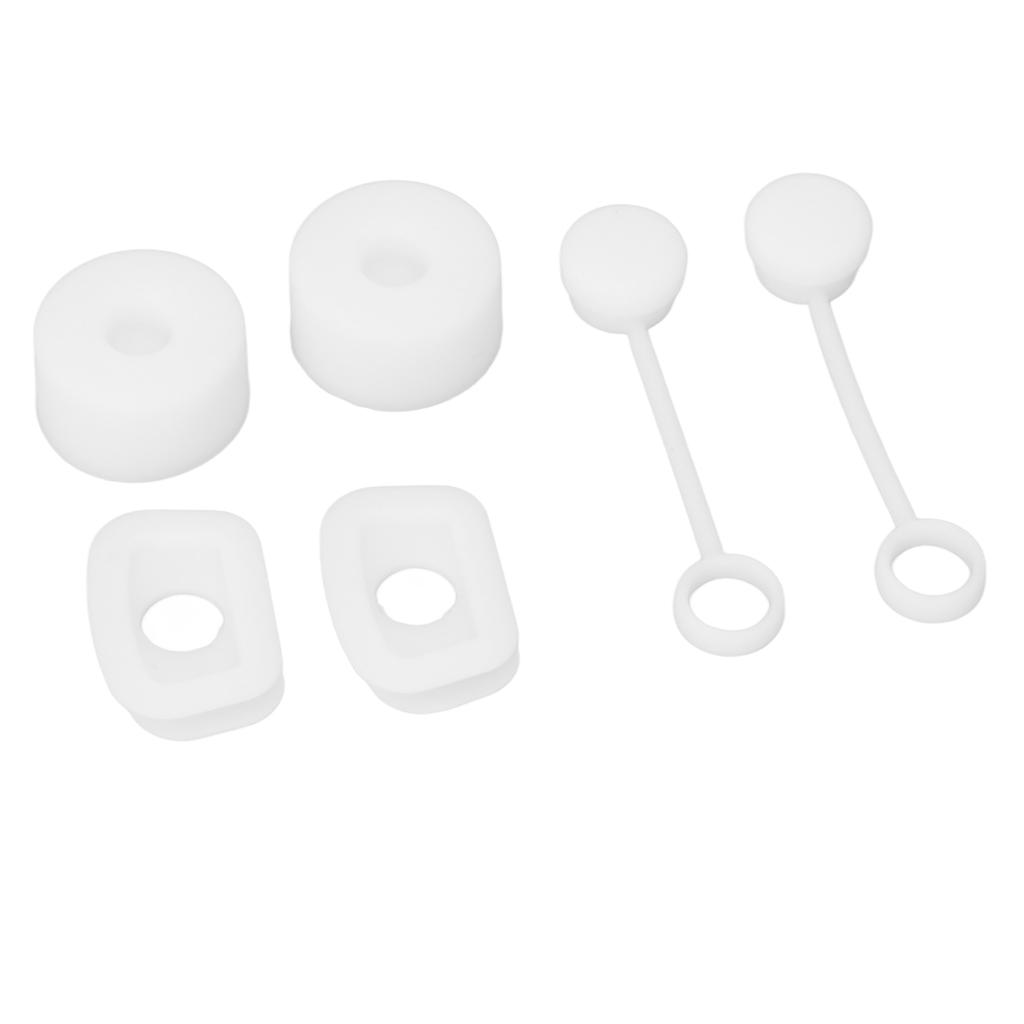 6 ШТ. Заглушка для соломинки для чашки, герметичная, многоразовая, крышка для соломинки, квадратная, круглая, защита от проливания, силиконовый набор заглушек от протекания