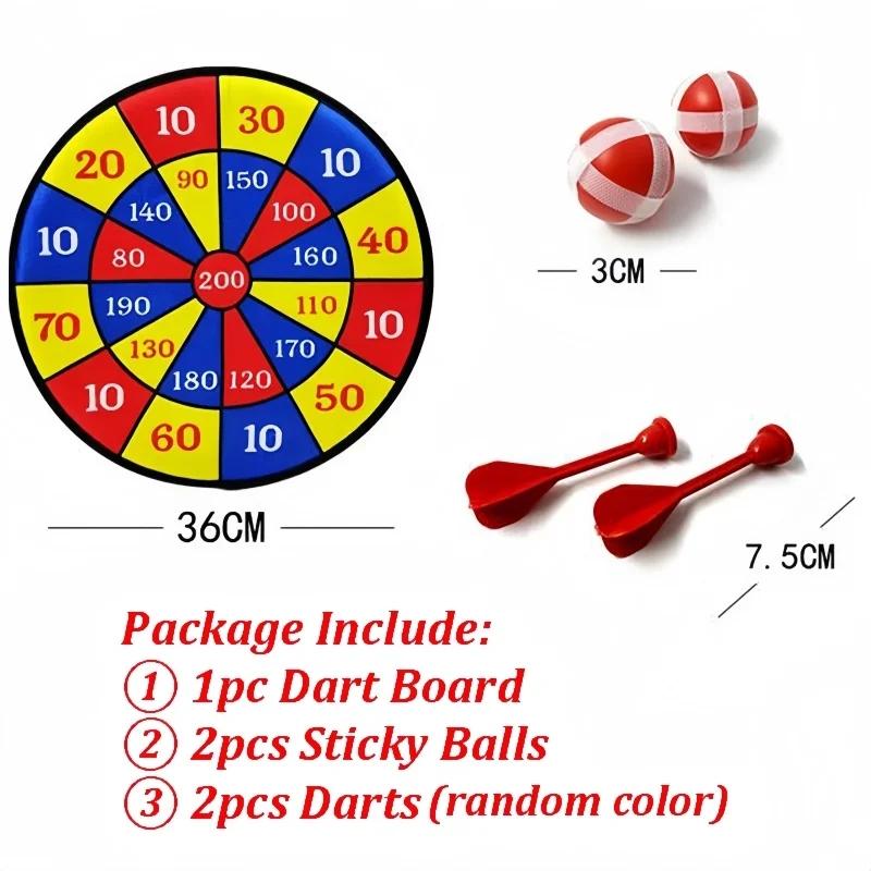 kids Toys Kids Childrens Toys 36cm Shooting Target Large Dart Board With Sticky Balls Indoor/Outdoor Dart Target Plate Fun Party Play Game