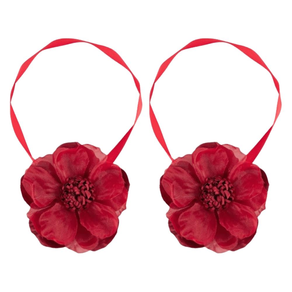 2Pcs 3D Flower Magnetic Curtain Tiebacks Minimalist Curtain Holdbacks Sheer Curtains