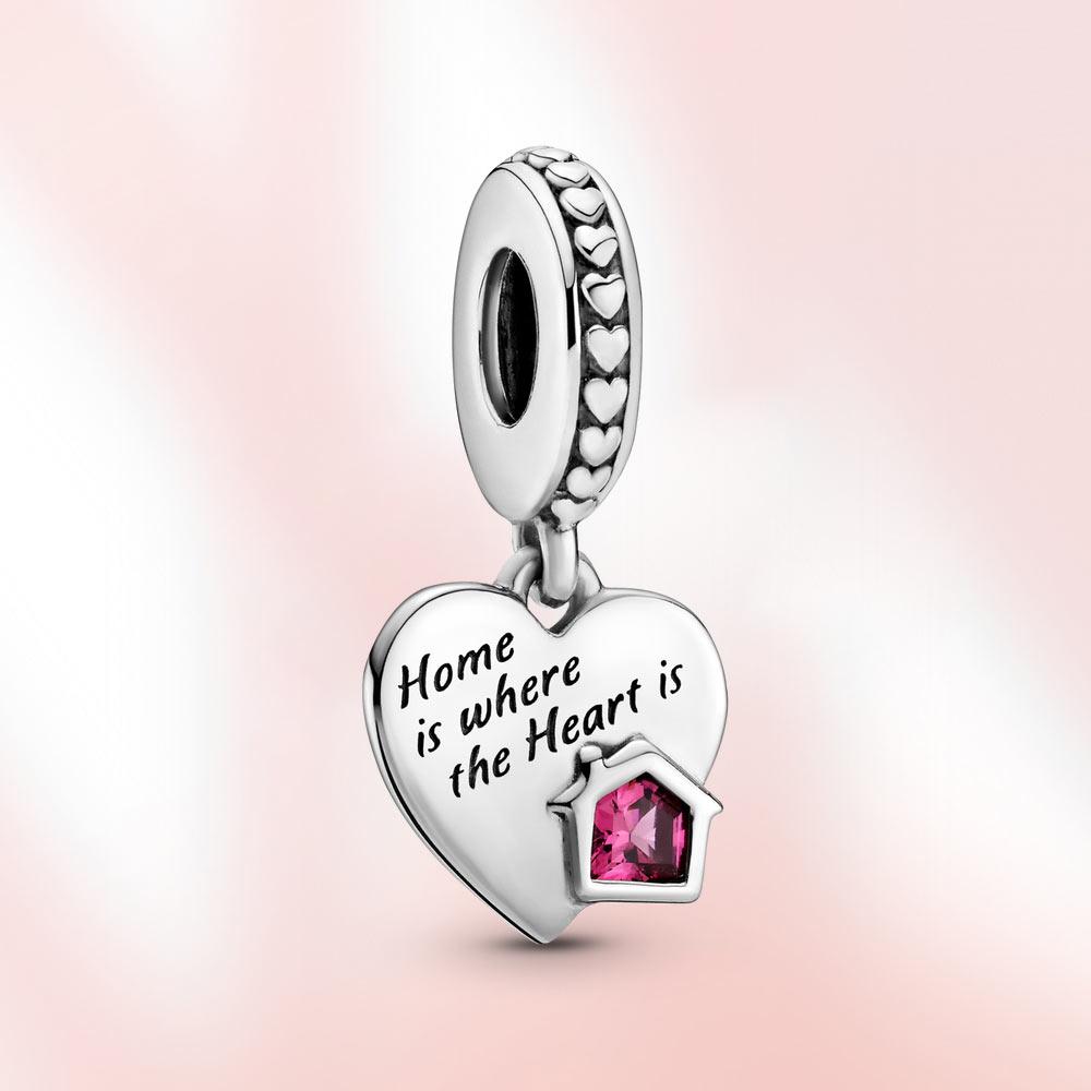 Новый шарм S925 из стерлингового серебра с сердцем из бисера, подвеска для мамы, подходит для оригинального браслета, женские модные украшения, подарок для любви