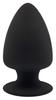Silexd - Black Anal Plug Soft Or Hard 9Cm