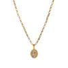 18K Gold Plated Stainless Steel Floral Pendant Necklace – Delicate Flower Design, Bohemian Jewelry for Women