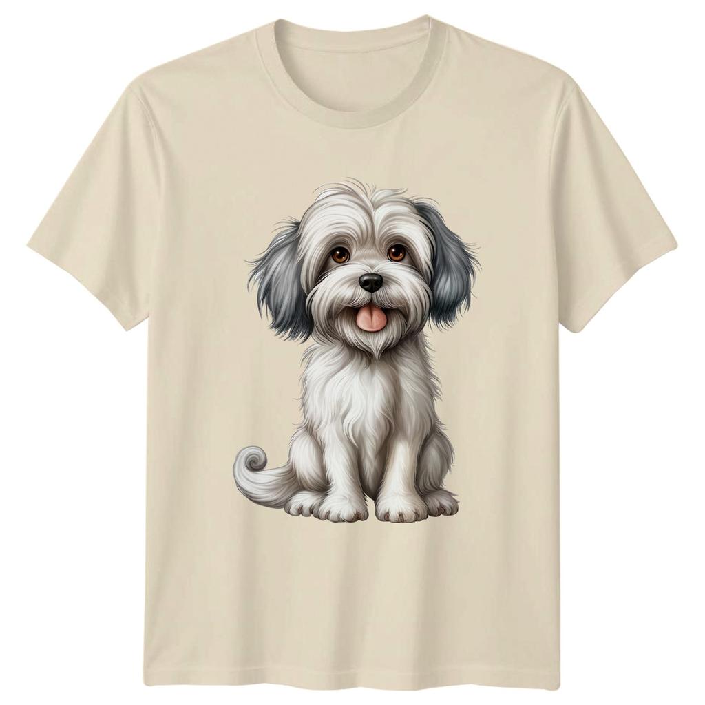 Havanese Dog Dogs Animals Unisexs TShirt Unisexs Tee Graphic Unisex Top
