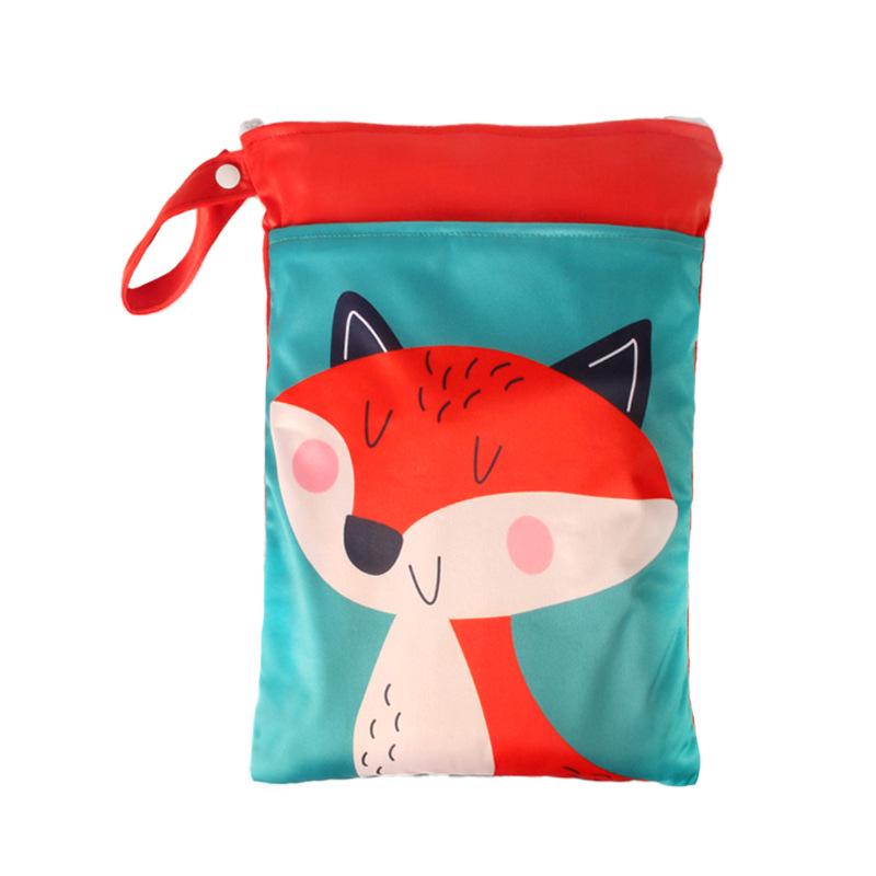 Новая водонепроницаемая сумка для подгузников двойного назначения 25x35 с двойной молнией