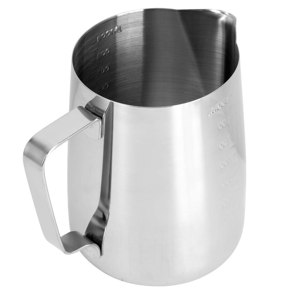 Stainless Steel Coffee Latte Cup 1000ml Frothing Cup Milk Frothing Pitcher Coffee Latte Craft