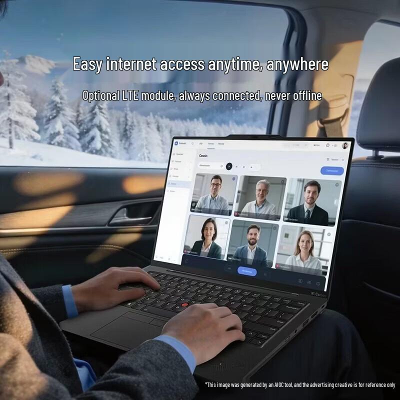 Lenovo Бизнес-ноутбук ThinkPad X1 Carbon 13-го поколения - 14" OLED, Core Ultra 7, 32 ГБ/1 ТБ, LTE (Китайская версия)