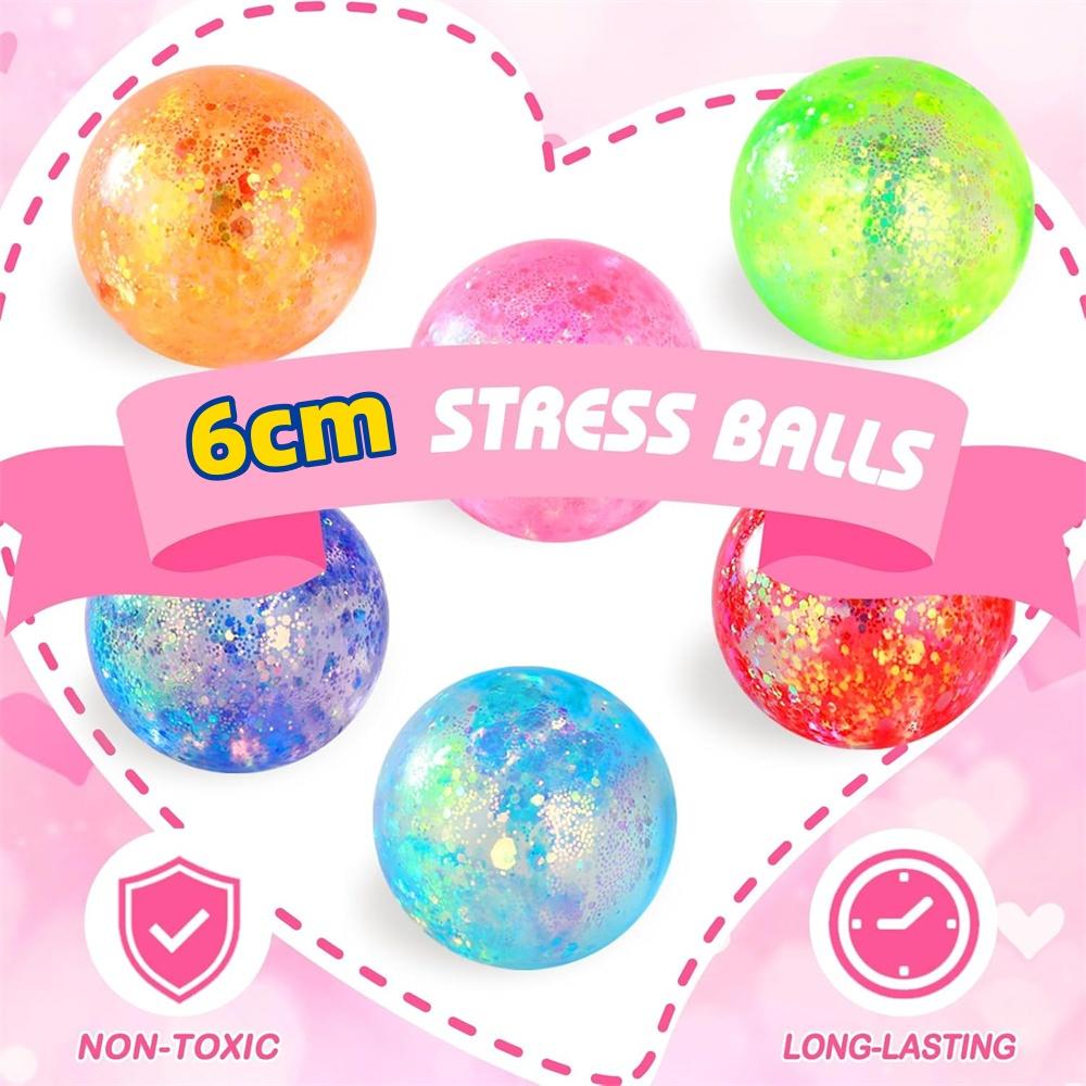 1PC Slow Rise Glitter Gel Ball Cube Sensory Squeeze Toy Squishy Fidget Toys for Kids Adults Stress Relief Balls Gifts