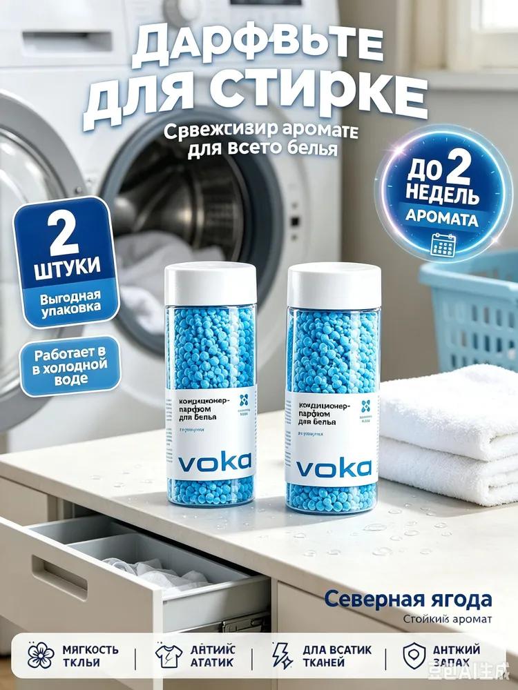 Laundry granules, aromatic laundry granules, sweat-scented laundry conditioner 110g set of 2 pieces