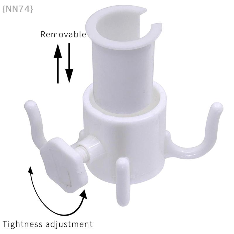 4pcs Plastic Umbrella Hooks - Secure Canopy Clips For Beach, Patio, Market Stall Umbrellas - Easy Pole Mounting Tool {NN74}