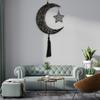 Ramadan Decoration Hanging Pendant Celebration Indoor with Tassel Party Supplies Wood Ornament for