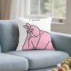 Funny Cute Pink Bunny Pillow Case Pillows For Cover Home Decor Items Living Room Decoration Cushion Covers