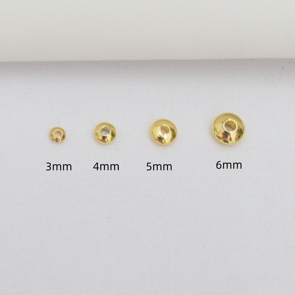 100 шт. 148-каратного золота, сохраняющего цвет, бусины счеты, сделай сам, браслет, ожерелье, ювелирные изделия с бусинами, материал-разделитель в виде летающей тарелки