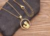 Nidin Luxury Fashion New Mother's Day Gift Creative Love Mother and Child Concentric Necklace Inlaid Zircon Hug Clavicle Chain