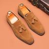 Men's Casual Business Shoes Mens Classic Retro British Style Tassels Loafers Moccasins Fashion Party Wedding Flats for Men