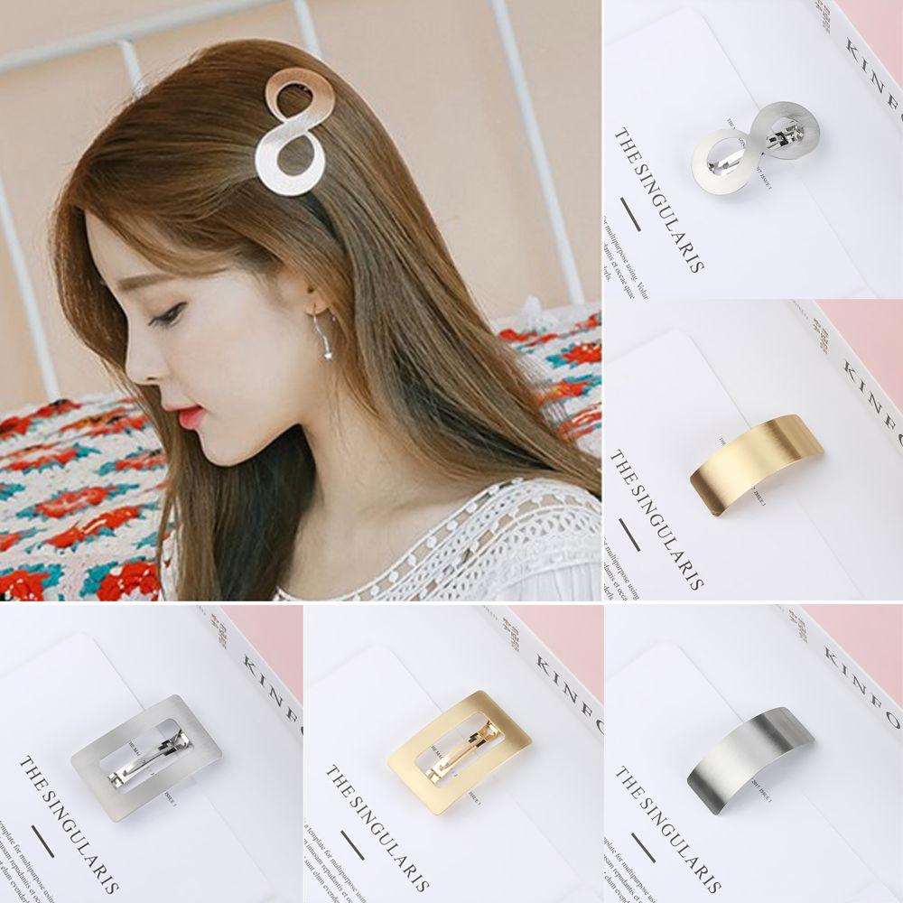 Новые заколки Аксессуары для волос Зажим для хвоста Заколки для волос для девочек Металлические заколки Геометрическая заколка для волос