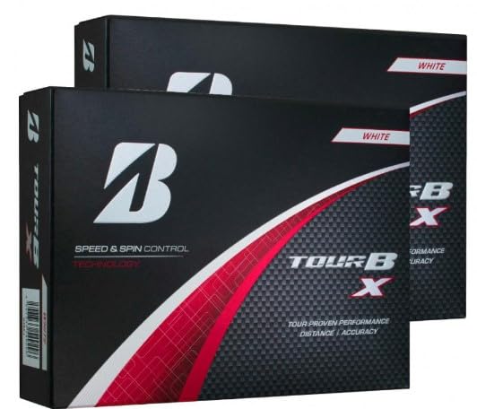 Dozen Bridgestone 2024 TOUR B X Tour B X White 2 Dozen 24 Balls Tee [2 Set] + Set…