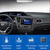 5Pcs For Honda Civic Coupe 2013-15 Carbon Fiber GPS Navigation Panel Cover Trim