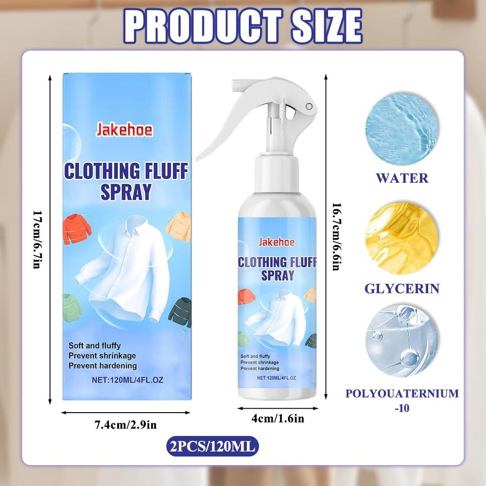 1/2 Pieces Anti-Wrinkle Clothes Spray Antistatic Spray for Garments, Antistatic for Clothes, Reduces Static Electricity Quickly