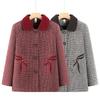 Women's Autumn and Winter Woolen Jacket, Plush Warm Winter Top, Old Lady Clothes
